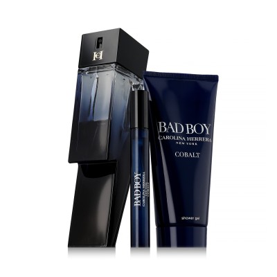 Carolina Herrera Bad Boy Cobalt EDP 100 ml + EDP MINI 10 ml + SG 100 ml vyrams