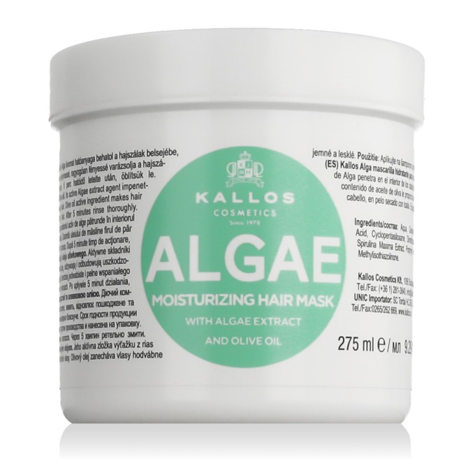 Kallos Algae Moisturizing Hair Mask And Olive Oil 275 ml