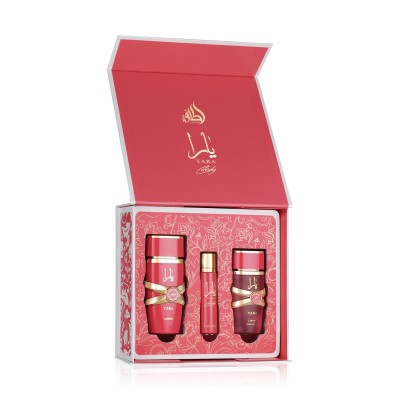 Lattafa Yara Candy EDP 100 ml + EDP MINI 12 ml + Hair Mist 50 ml (woman)