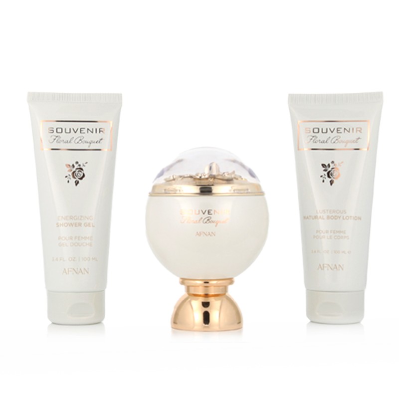 Afnan Souvenir Floral Bouquet EDP 100 ml + SG 100 ml + BL 100 ml kvepalai moterims