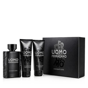 Ferragamo Uomo Signature EDP 100 ml + ASB 100 ml + Shampoo & Shower Gel 100 ml vyrams