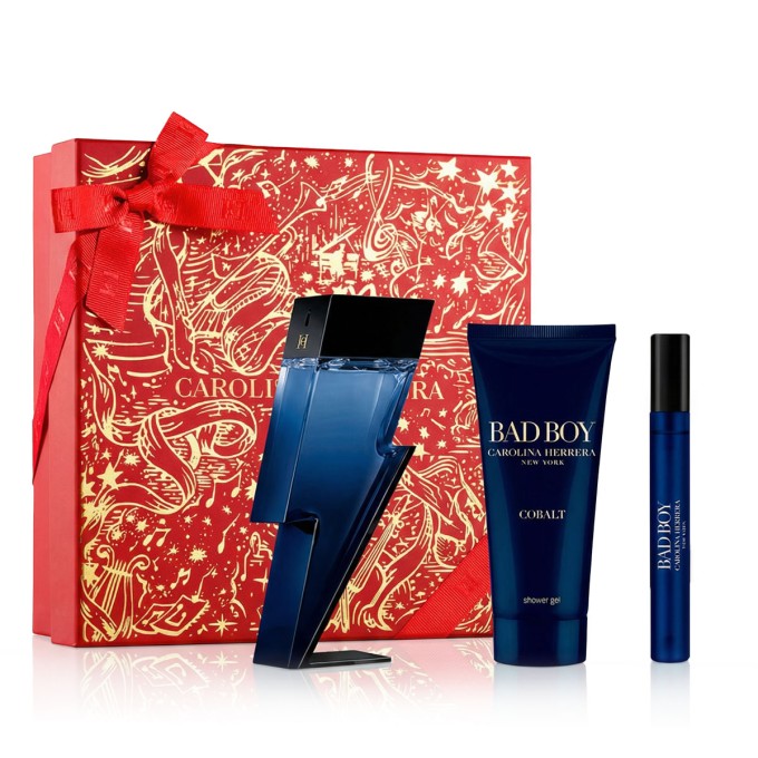 Carolina Herrera Bad Boy Cobalt EDP 100 ml + EDP MINI 10 ml + SG 100 ml vyrams
