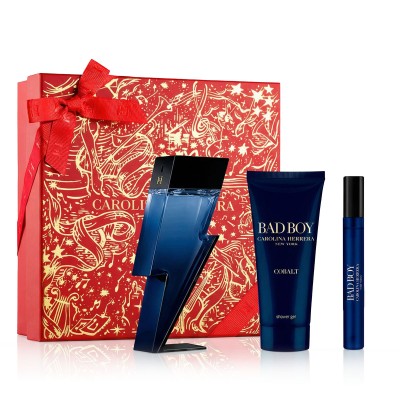 Carolina Herrera Bad Boy Cobalt EDP 100 ml + EDP MINI 10 ml + SG 100 ml vyrams