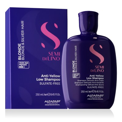 Alfaparf Milano Semi Di Lino Blonde Intense Anti-Yellow Low Shampoo 250 ml