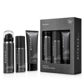Rituals Homme antiperspirant 50 ml + Shower Foam 50 ml + Face Peeling 70 ml kvepalai vyrams