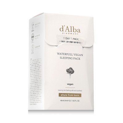 d'Alba Waterfull Vegan Sleeping Pack 12 x 4 ml