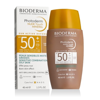 Bioderma Photoderm Nude Touch Mineral SPF 50+ PA++++ (Light) 40 ml