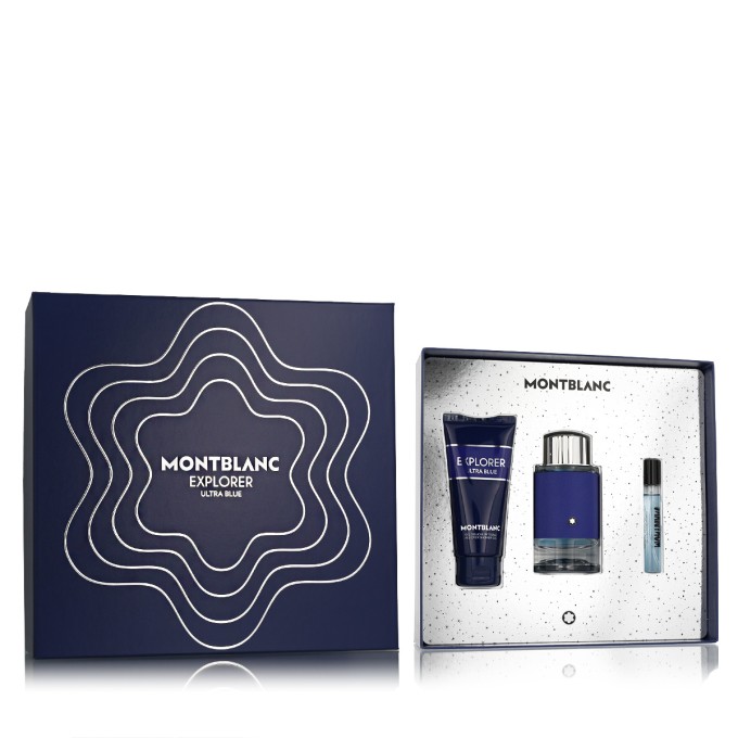 Montblanc Explorer Ultra Blue EDP 100 ml + EDP MINI 7,5 ml + SG for Body & Hair 100 ml (man)