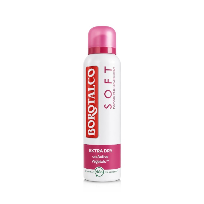 Borotalco Soft Powdery Pink Flowers Scent Deo Spray 48H 150 ml