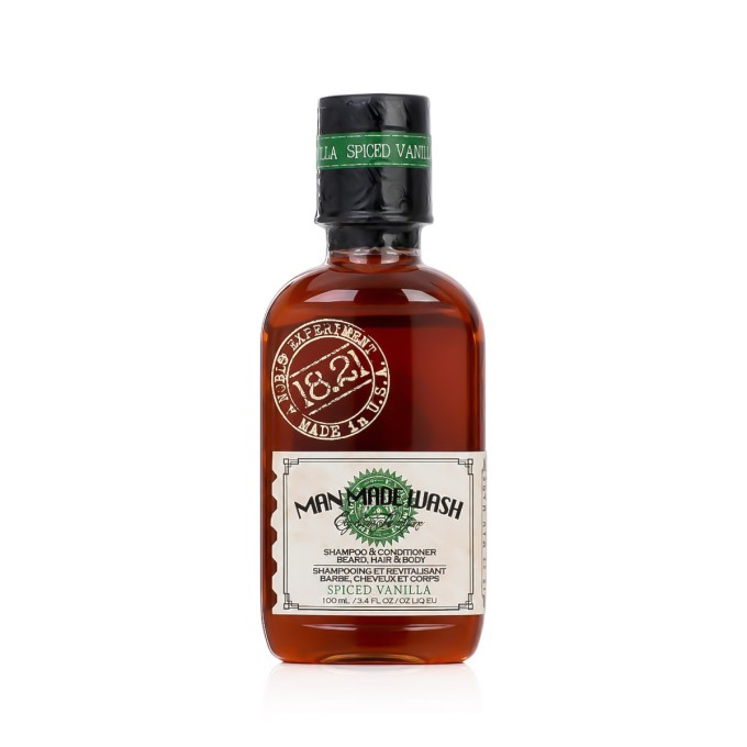 18.21 Man Made 3-1 Body Wash, Shampoo and Conditioner - Spiced Vanilla 100 ml