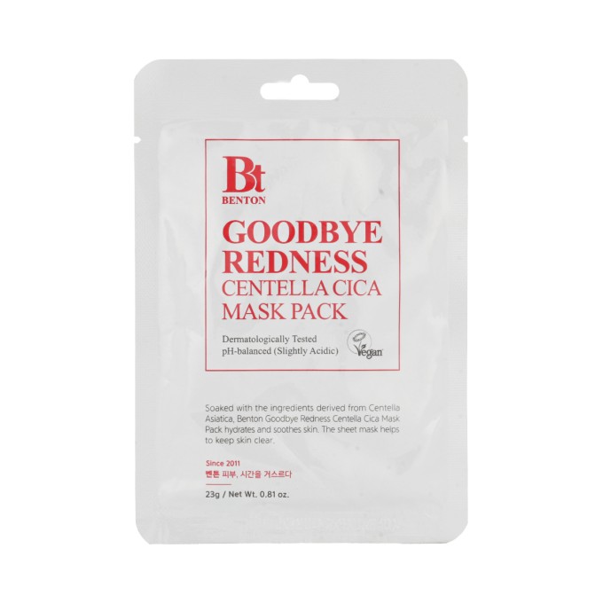 Benton Goodbye Redness Centella Cica Mask Pack 23 g