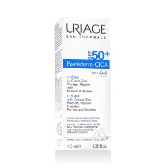 Uriage Bariéderm CICA-CREAM with Copper-Zinc SPF 50+ 40 ml
