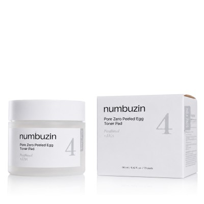 Numbuzin No.4 Pore Zero Peeled Egg Toner Pad 190 ml