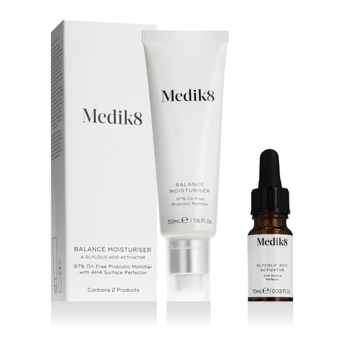 Medik8 BALANCE MOISTURISER & Glycolic Acid Activator Set