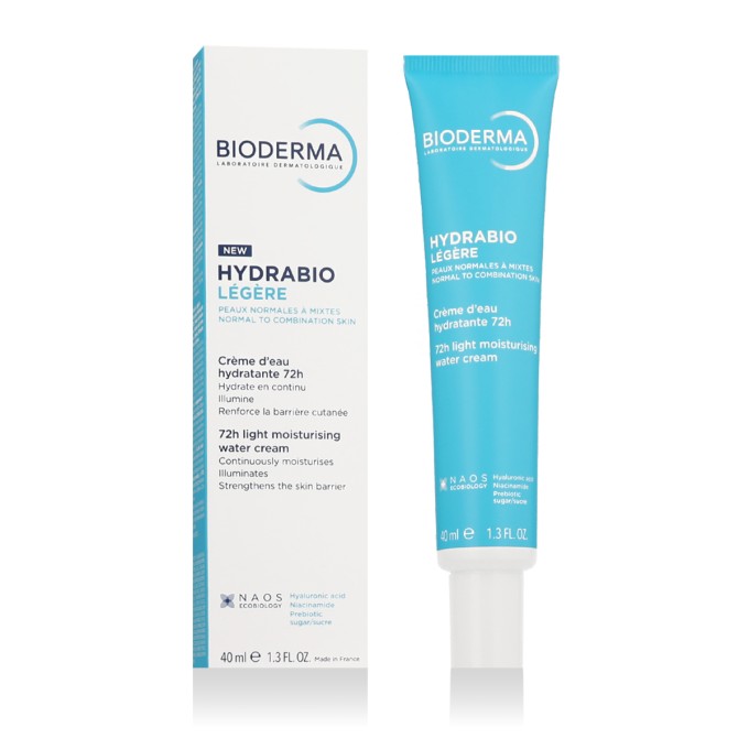 Bioderma Hydrabio Légère 72h Light Moisturising Water Cream 40 ml