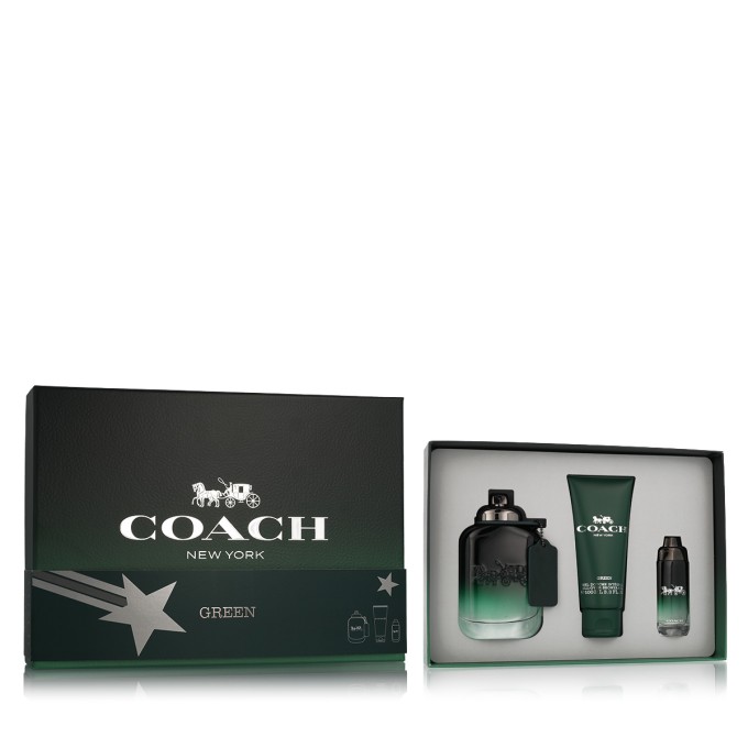 Coach Green EDT 100 ml + EDT MINI 15 ml + SG for Body & Hair 100 ml vyrams