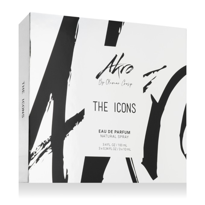 Akro The Icons Bake EDP 100 ml + 2 x EDP MINI 10 ml + Extrait de Parfum MINI 10 ml UNISEX
