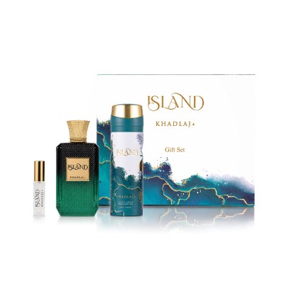 Khadlaj Island Extrait de Parfum 100 ml + DEO VAPO 200 ml + Extrait de Parfum MINI 8 ml unisex