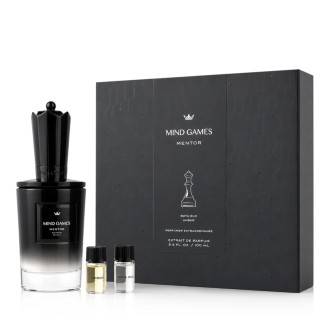 Mind Games Mentor Extrait de Parfum 100 ml + Boya Oud 3 ml + Amber 3 ml + blotter unisex