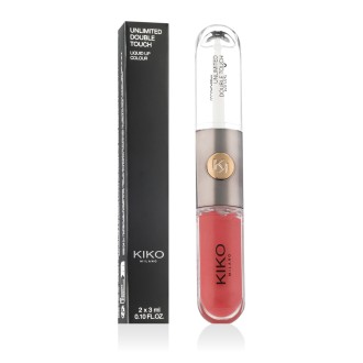 KIKO MILANO Unlimited Double Touch Liquid Lip Colour (112 Satin Peach Rose) 2 x 3 ml