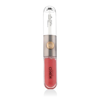 KIKO MILANO Unlimited Double Touch Liquid Lip Colour (112 Satin Peach Rose) 2 x 3 ml 2