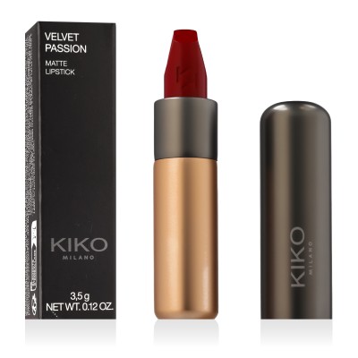 KIKO MILANO Velvet Passion Matte Lipstick (345 Lacquer Red) 3,5 g