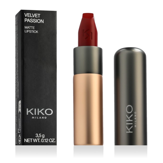 KIKO MILANO Velvet Passion Matte Lipstick (346 Intense Red) 3,5 g