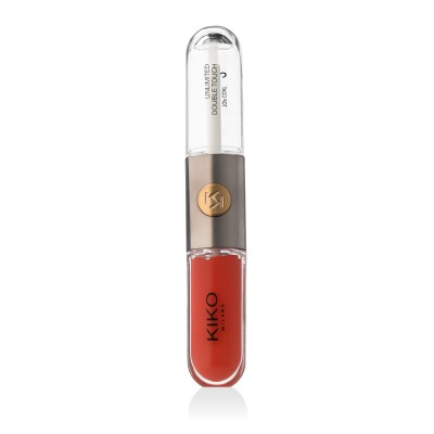 KIKO MILANO Unlimited Double Touch Liquid Lip Colour (113 Satin Coral) 2 x 3 ml