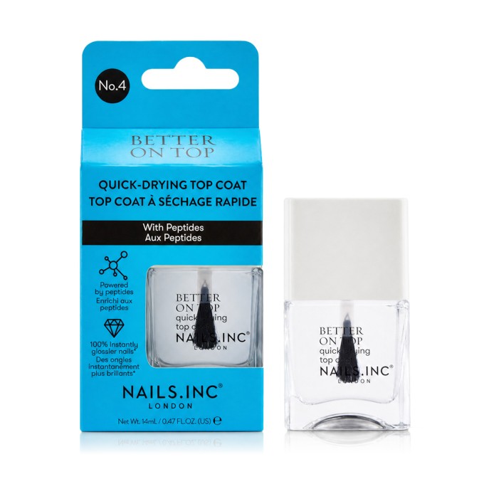 Nails.Inc Better On Top Quick-Drying Top Coat (Transparent) 14 ml