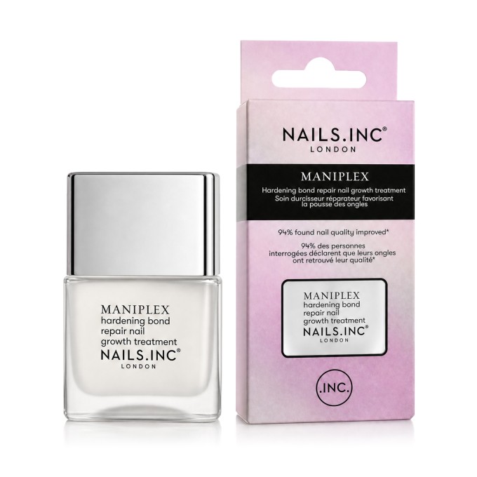 Nails.Inc Growth Maniplex Hardening Bond Repair Nail Growth Treatment (Transparent) 14 ml