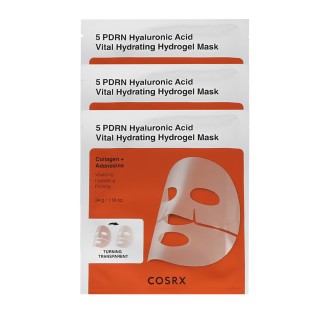 COSRX 5 PDRN Hyaluronic Acid Vital Hydrating Hydrogel Mask 3 x 34 g 2
