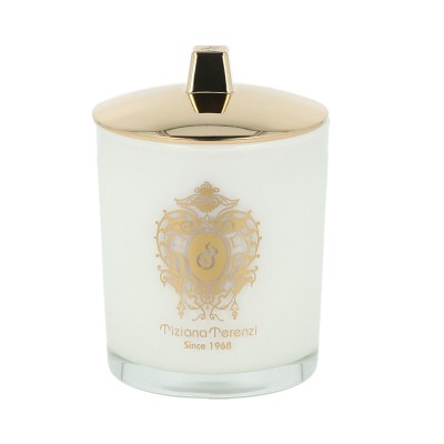 Tiziana Terenzi Gold Rose Oudh Scented Candle in White Glass 170 g UNISEX