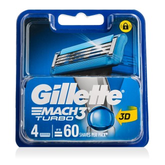 Gillette Mach3 Turbo dispensable razors for shaving 4 pcs