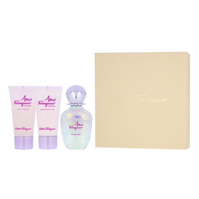 Salvatore Ferragamo Amo Ferragamo Flowerful EDT 50 ml + SG 50 ml + BL 50 ml (woman)