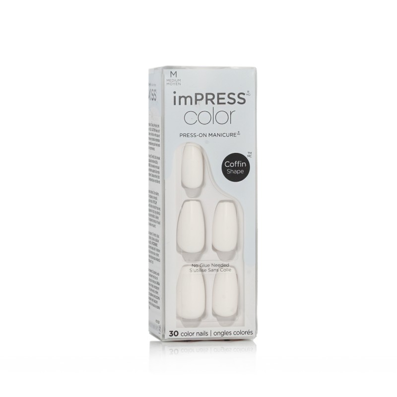 KISS imPRESS color Press-On Manicure M (501 Frosting) 30 pcs