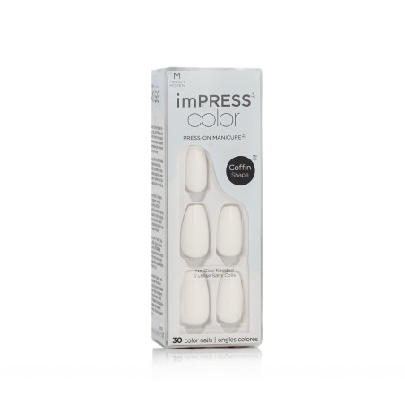 KISS imPRESS color Press-On Manicure M (501 Frosting) 30 pcs