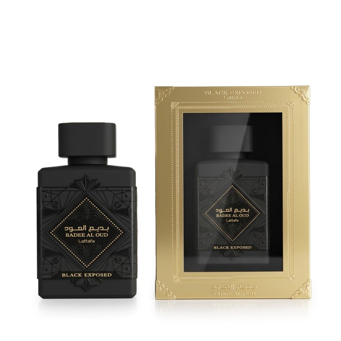 Lattafa Bade'e Al Oud Black Exposed Eau De Parfum 100 ml kvepalai unisex