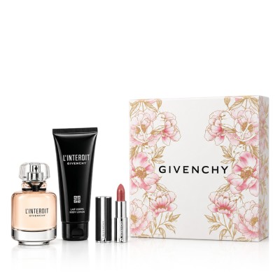 Givenchy L'Interdit EDP 50 ml + BL 75 ml + Lipstick 1.5 g moterims