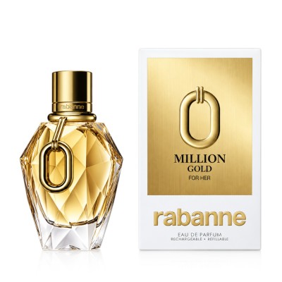 Rabanne Million Gold For Her Eau De Parfum Refillable 50 ml kvepalai moterims