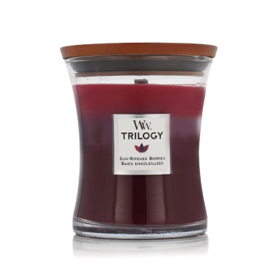 WoodWick Trilogy Medium Hourglass Candles Scented Candle Sun Ripened Berries 275 g