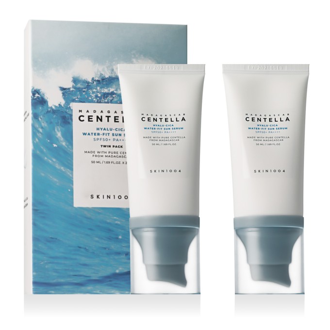 SKIN1004 Madagascar Centella Hyalu-Cica Water-Fit Sun Serum SPF 50+ PA++++ 2 x 50 ml