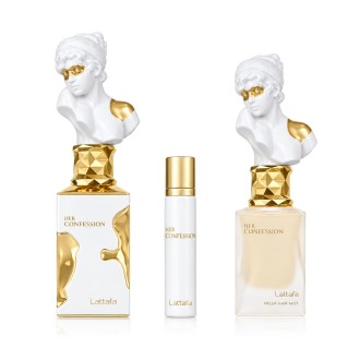 Lattafa Her Confession EDP 100 ml + EDP MINI 12 ml + Hair Mist 50 ml moterims 2