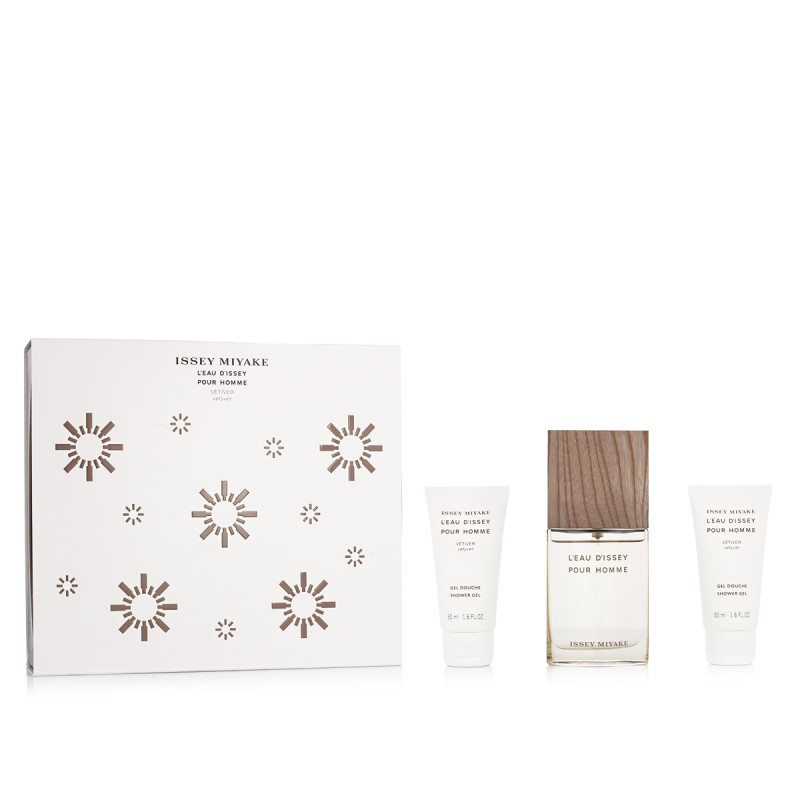 Issey Miyake L'Eau d'Issey Pour Homme Vétiver EDT Intense 50 ml + SG 2 x 50 ml kvepalai vyrams