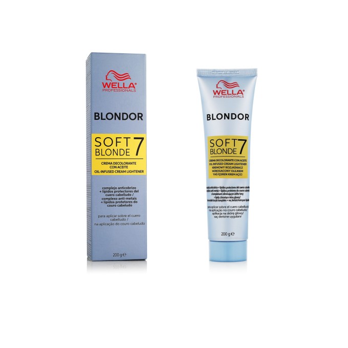 Wella Blondor Soft Blonde 7 Oil Infused Cream Lightener 200 g
