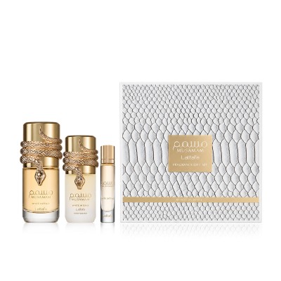 Lattafa Musamam White Intense EDP 100 ml + EDP MINI 12 ml + Hair Mist 50 ml  kvepalai unisex