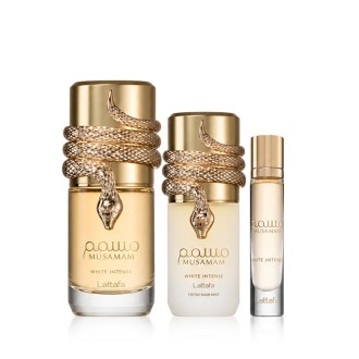 Lattafa Musamam White Intense EDP 100 ml + EDP MINI 12 ml + Hair Mist 50 ml  kvepalai unisex 2