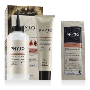 Phyto Hair Color Coloration Kit (9 Very Light Blonde) 1 pc