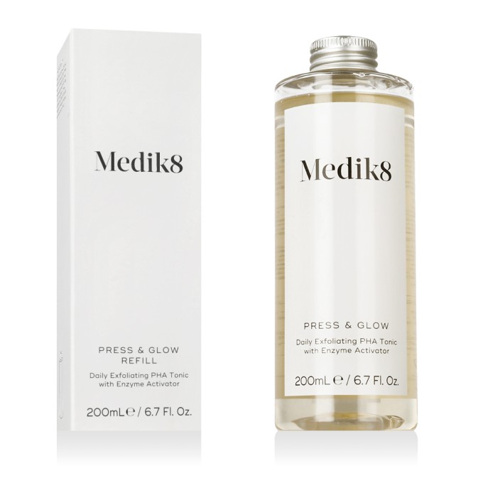 Medik8 PRESS & GLOW Daily Exfoliating PHA Tonic Refill 200 ml