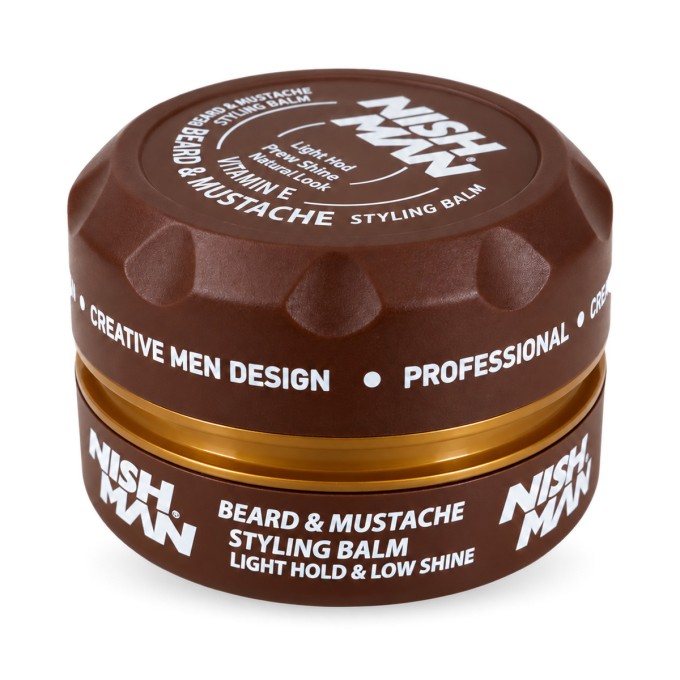 NISH MAN Beard & Mustache Styling Balm 100 ml