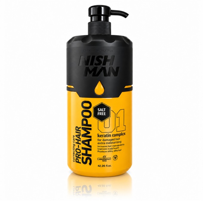 NISH MAN Pro-Hair Keratin Complex Shampoo 01 1250 ml